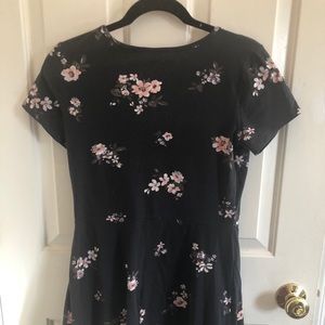 Flower t-shirt dress